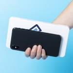 Estuche portamascarillas personalizado en plástico blanco Compact color blanco