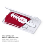 Estuche portamascarillas personalizado en plástico blanco Compact color blanco