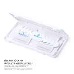 Estuche portamascarillas personalizado en plástico blanco Compact color blanco tecera vista