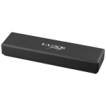 Lujoso bolígrafo roller de tapón dorado tinta negra Roller Details color dorado segunda vista con caja