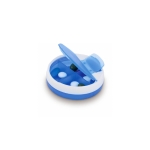 Pastillero de dos colores con tapa dispensadora Round Bicolor color azul segunda vista