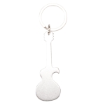 Llavero abridor personalizado en forma de guitarra de color Guitar color plateado