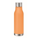 Botellas personalizadas recicladas con acabado traslúcido 600ml Iceberg RPET color naranja transparente