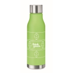 Botellas personalizadas recicladas con acabado traslúcido 600ml Iceberg RPET color verde lima transparente segunda vista principal