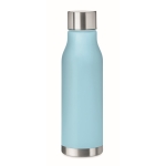 Botellas personalizadas recicladas con acabado traslúcido 600ml Iceberg RPET color azul claro transparente