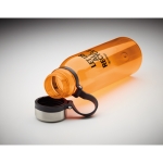 Botella grande de materiales reciclados a color 780ml Norway RPET color naranja transparente vista principal