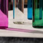 Botella de cristal barata de colores llamativos 500ml Crystal Water color azul quinta vista