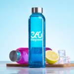 Botella de cristal barata de colores llamativos 500ml Crystal Water tercera vista