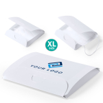 Portamascarillas grande en plástico blanco para personalizar Folder segunda vista