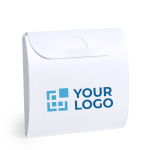 Portamascarillas grande en plástico blanco para personalizar Folder vista principal