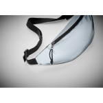 Riñonera de poliéster reflectante color plateado Night Vision color plateado mate vista fotografía quinta vista