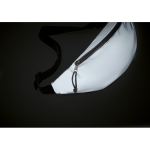 Riñonera de poliéster reflectante color plateado Night Vision color plateado mate segunda vista fotografía