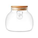 Tetera de vidrio con tapa de bambú e infusor 850ml Nordik color transparente sexta vista