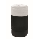 Manta polar personalizada en RPET con diseño básico 180 g/m2 Baqueira color blanco