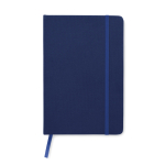 Libreta reciclada personalizada barata A5 hojas a rayas RPET color azul segunda vista