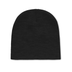 Gorro de invierno personalizable unisex elástico RPET Sweden color negro