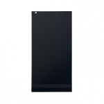 Toallas con logo de algodón orgánico absorbente Cotton Medium color negro tercera vista