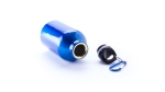 Bidón pequeño de aluminio en color vivo con mosquetón 330ml Cruiser color azul segunda vista