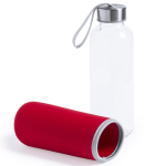 Botellas de cristal personalizadas con funda 420ml Crystal Colorful