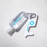 Llavero higiénico antibacteriano y anticontacto con logotipo