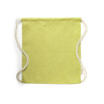 Mochila de cuerdas de algodón reciclado 120 gr/m2 Recycled Cotton color amarillo primera vista