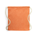 Mochila de cuerdas de algodón reciclado 120 gr/m2 Recycled Cotton color naranja primera vista