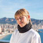 Braga de cuello polar ajustable para publicidad anti-pilling Adjust color verde quinta vista