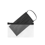 Bolsa para mascarillas personalizada grande con autocierre Large color negro tercera vista