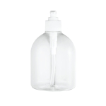 Bote rellenable de tamaño grande con dosificador transparente 500ml color transparente