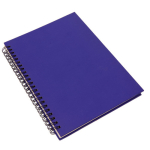 Libretas de tapas rígidas de cartón reciclado A5 hojas a rayas GreenGo color azul