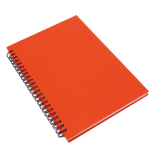 Libretas de tapas rígidas de cartón reciclado A5 hojas a rayas GreenGo color rojo