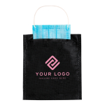 Portamascarillas non-woven con logotipo y con acabado termosellado quinta vista