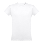 Camisetas publicitarias baratas de algodón cardado 150 g/m2 THC Luanda color blanco