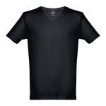 Camisetas personalizadas baratas unisex de algodón 150 g/m2 THC Athens color negro