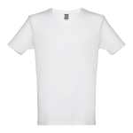 Camisetas personalizadas baratas unisex de algodón 150 g/m2 THC Athens color blanco