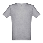 Camisetas personalizadas baratas unisex de algodón 150 g/m2 THC Athens color gris jaspeado primera vista