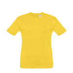 Camiseta personalizada para niños barata algodón 150 g/m2 THC Quito color amarillo