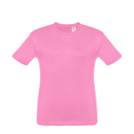 Camiseta personalizada para niños barata algodón 150 g/m2 THC Quito color rosa
