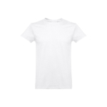 Camisetas con logotipo unisex de algodón cardado 190 g/m2 THC Ankara color blanco primera vista