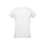 Camisetas con logotipo unisex de algodón cardado 190 g/m2 THC Ankara color blanco segunda vista