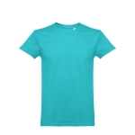 Camiseta promocional para niños en algodón 190 g/m2 THC Ankara Kids WH color turquesa