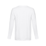 Camisetas de manga larga unisex de algodón 150 g/m2 THC Bucharest color blanco segunda vista