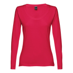 Camisetas de publicidad para mujer en algodón 150 g/m2 THC Bucharest color rojo