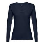 Camisetas de publicidad para mujer en algodón 150 g/m2 THC Bucharest color azul marino