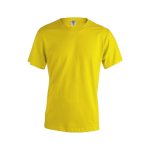 Camisetas publicitarias manga corta de algodón 130 g/m2 Keya color amarillo primera vista