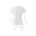Camisetas con logotipo para mujer de algodón 150 g/m2 Keya color blanco cuarta vista