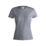 Camisetas con logotipo para mujer de algodón 150 g/m2 Keya color gris primera vista