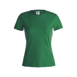 Camisetas con logotipo para mujer de algodón 150 g/m2 Keya color verde primera vista