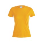 Camisetas con logotipo para mujer de algodón 150 g/m2 Keya color dorado primera vista