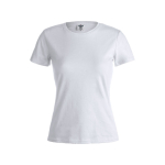 Camisetas de propaganda para mujer de 100% algodón 180 g/m2 Keya color blanco segunda vista